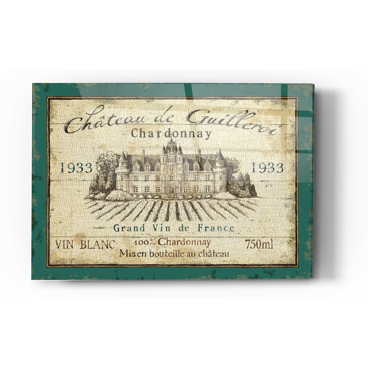 Epic Art 'French Wine Label IV' by Daphne Brissonet, Acrylic Glass Wall Art