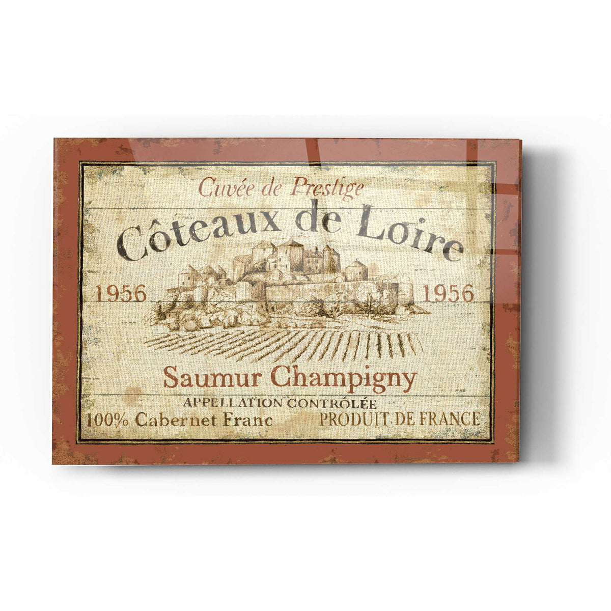 Epic Art 'French Wine Label II' by Daphne Brissonet, Acrylic Glass Wall Art