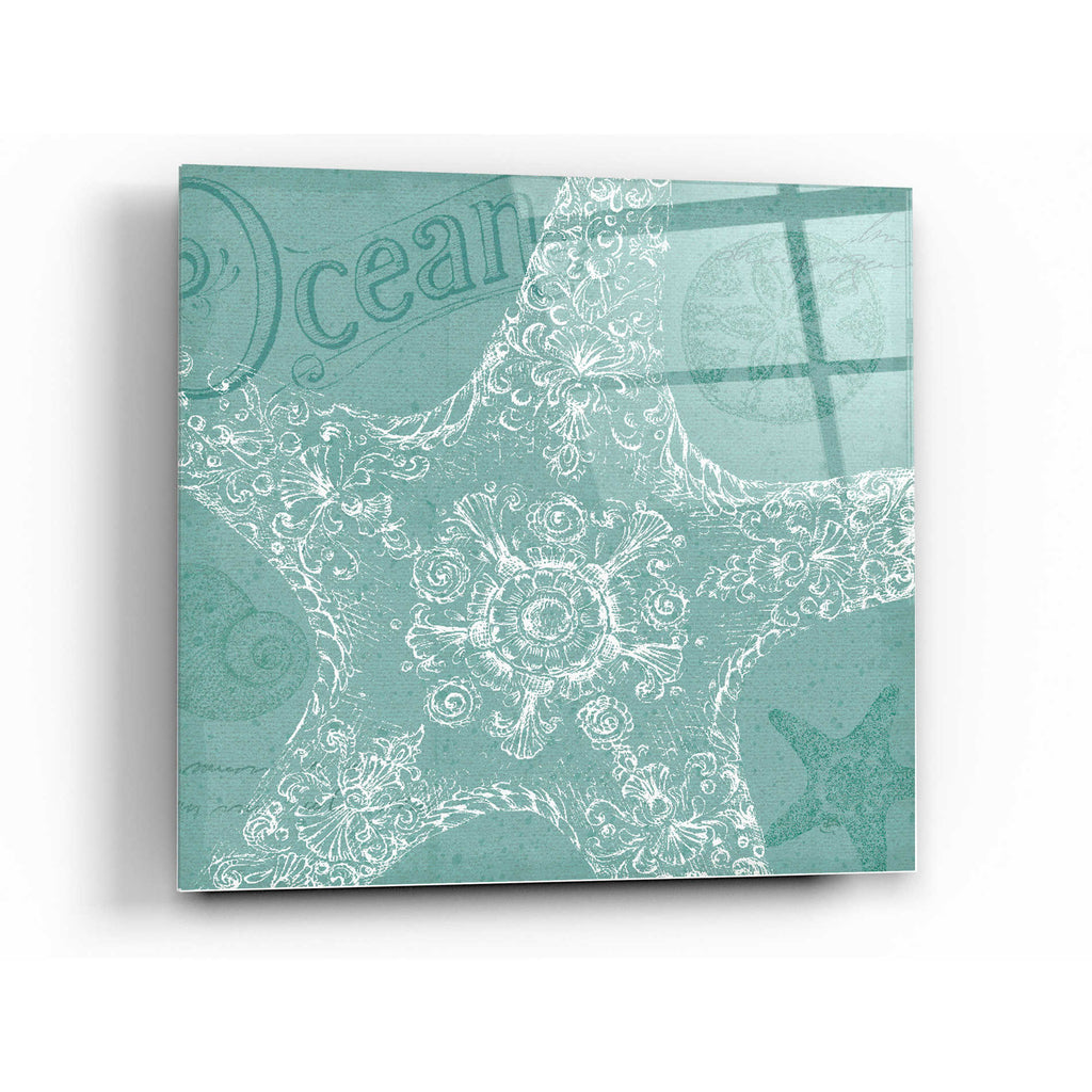 Epic Art 'Aqua Treasure I' by Daphne Brissonet, Acrylic Glass Wall Art
