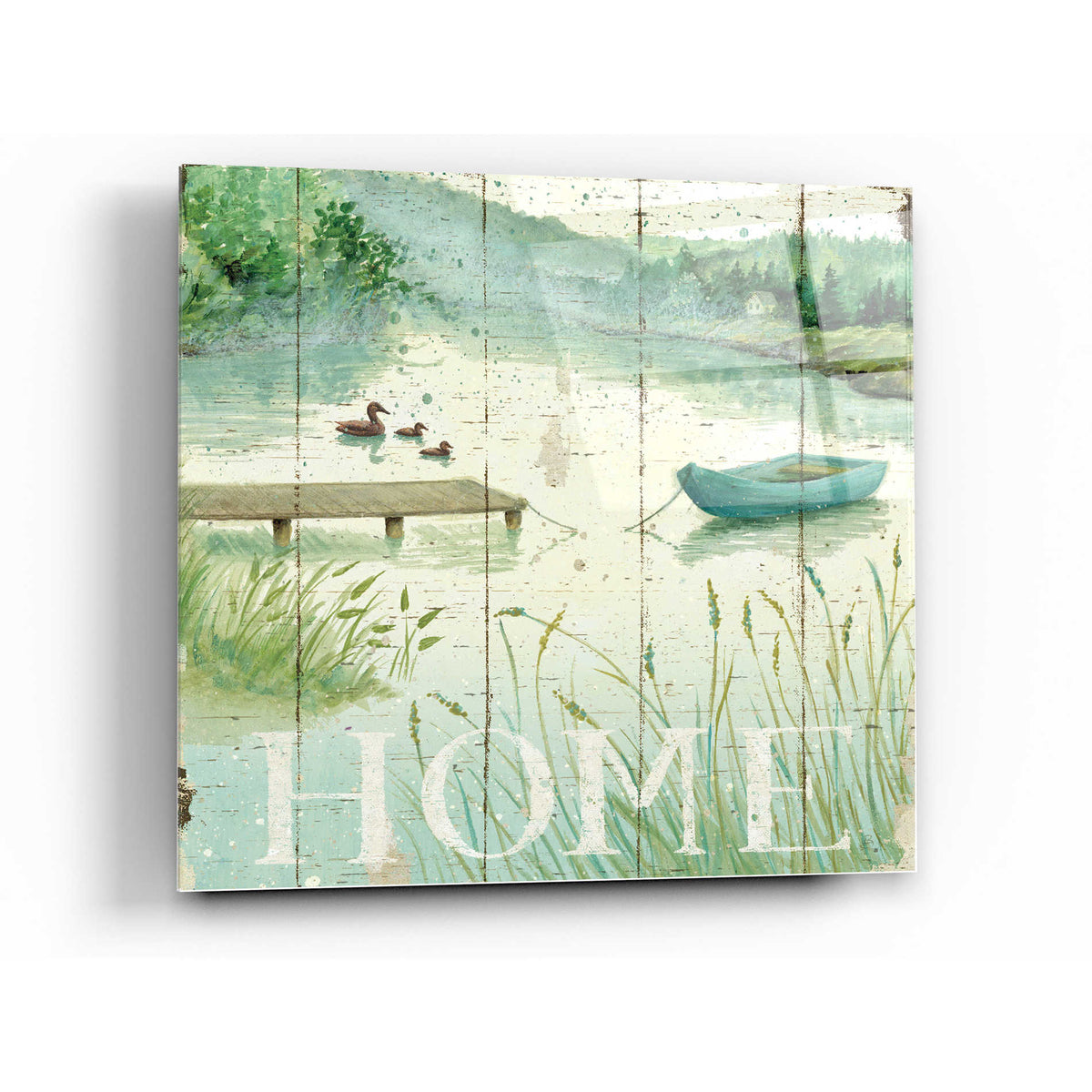 Epic Art 'Lakeside I' by Daphne Brissonet, Acrylic Glass Wall Art