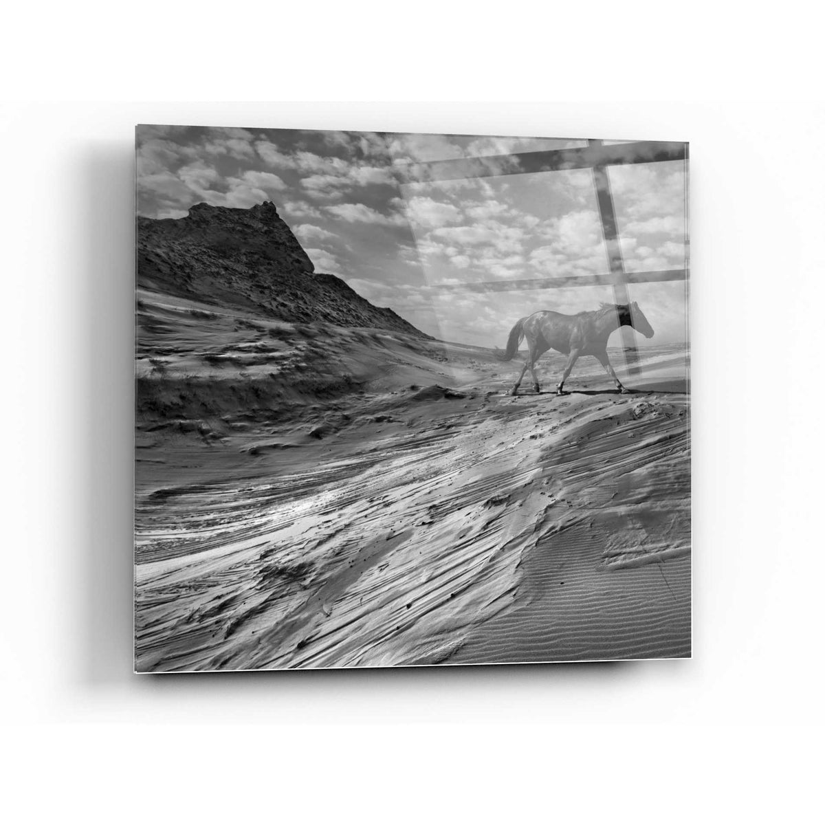 Epic Art 'Mustang Mountain' by Dariusz Klimczak, Acrylic Glass Wall Art