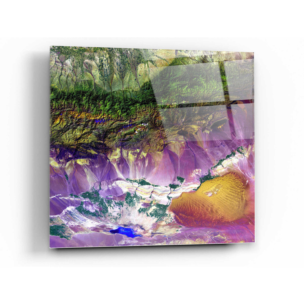 Epic Art 'Earth As Art: Bogda Mountains' Acrylic Glass Wall Art