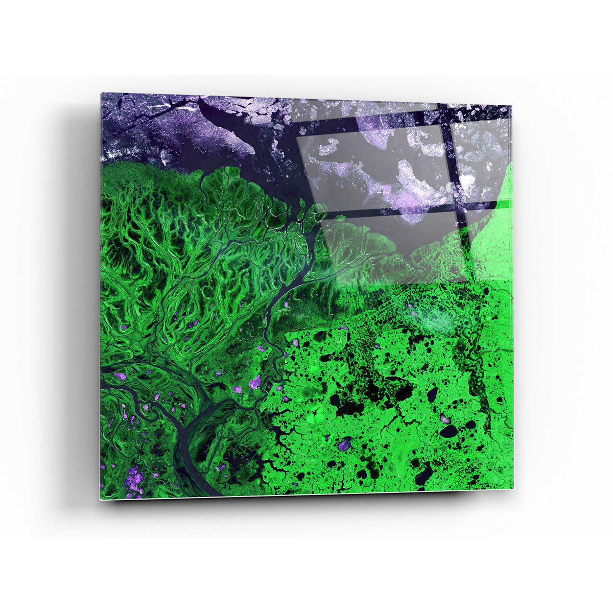 Epic Art 'Earth As Art: Yukon Delta' Acrylic Glass Wall Art