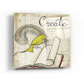 Epic Art 'Bird Inspiration Create' by Elyse DeNeige, Acrylic Glass Wall Art