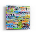 Epic Art 'Metro Mix 33 II' by Erin Ashley Acrylic Glass Wall Art