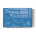 Epic Art 'Blueprint Boxer' by Ethan Harper Acrylic Glass Wall Art