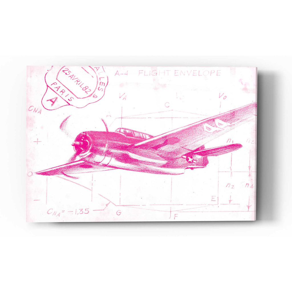 Epic Art 'Flight Schematic II' by Ethan Harper Acrylic Glass Wall Art