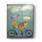 Epic Art 'English Bulldog Tandem' by Fab Funky Acrylic Glass Wall Art