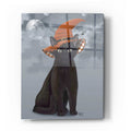 Epic Art 'Halloween Black Cat in Witches Hat' by Fab Funky Acrylic Glass Wall Art