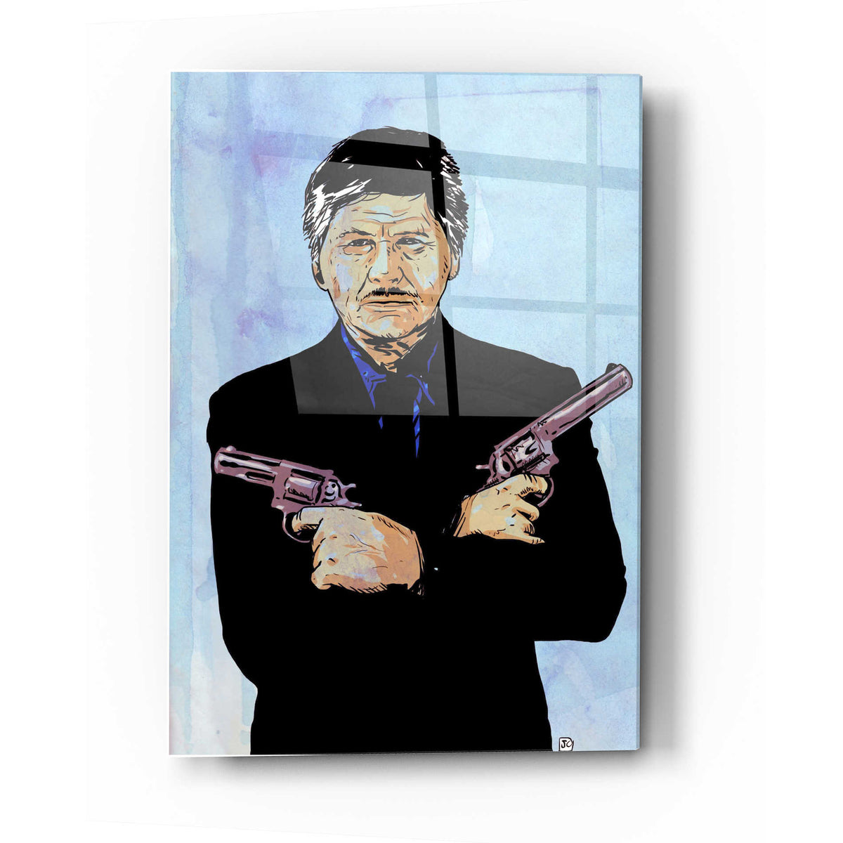Epic Art "Charles Bronson" by Giuseppe Cristiano, Acrylic Glass Wall Art