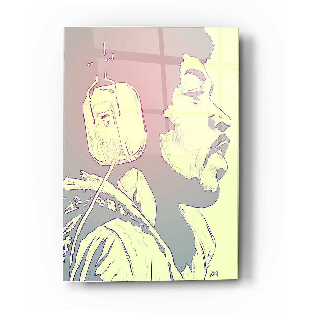 Epic Art "Jimi Hendrix" by Giuseppe Cristiano, Acrylic Glass Wall Art