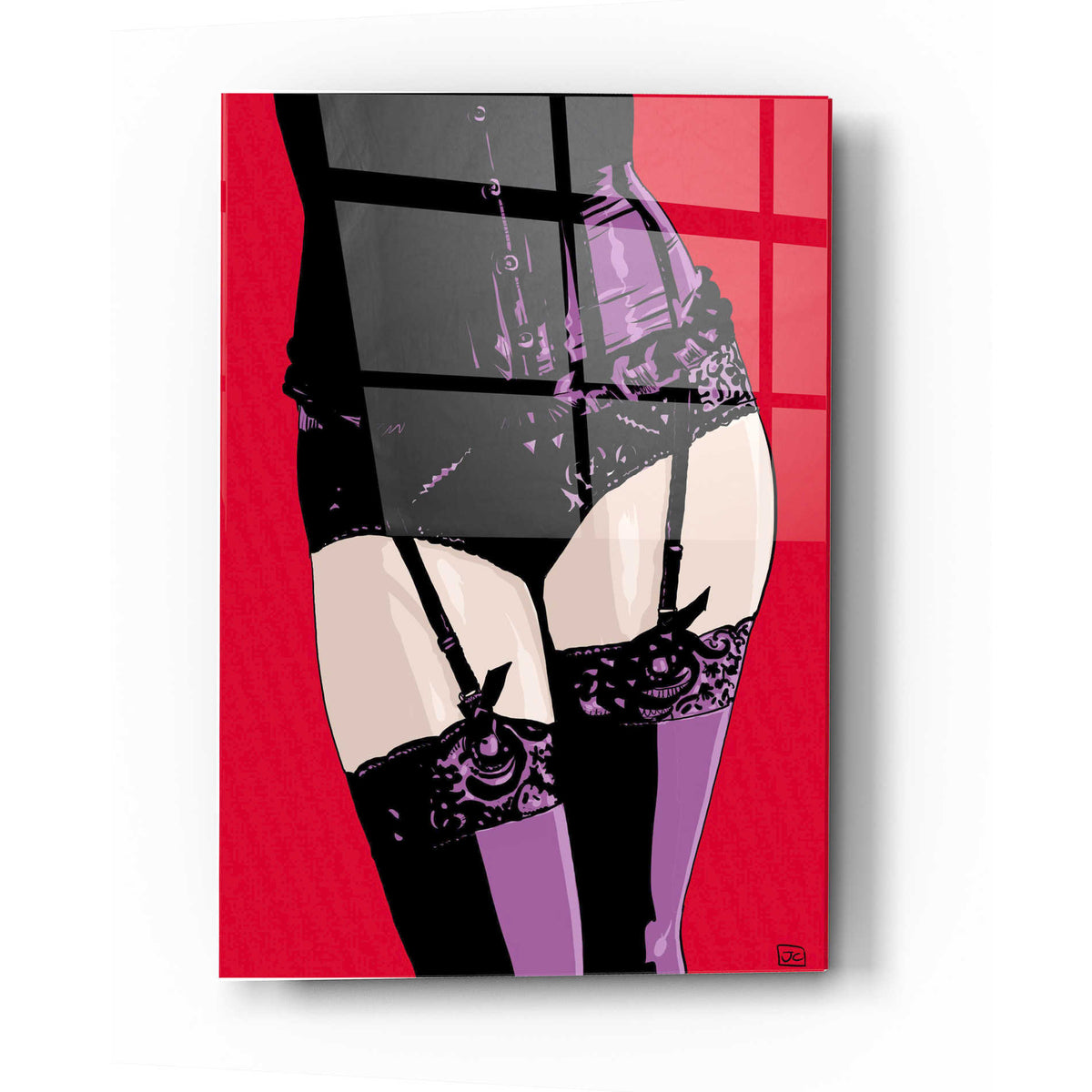 Epic Art "Purple Corset" by Giuseppe Cristiano, Acrylic Glass Wall Art
