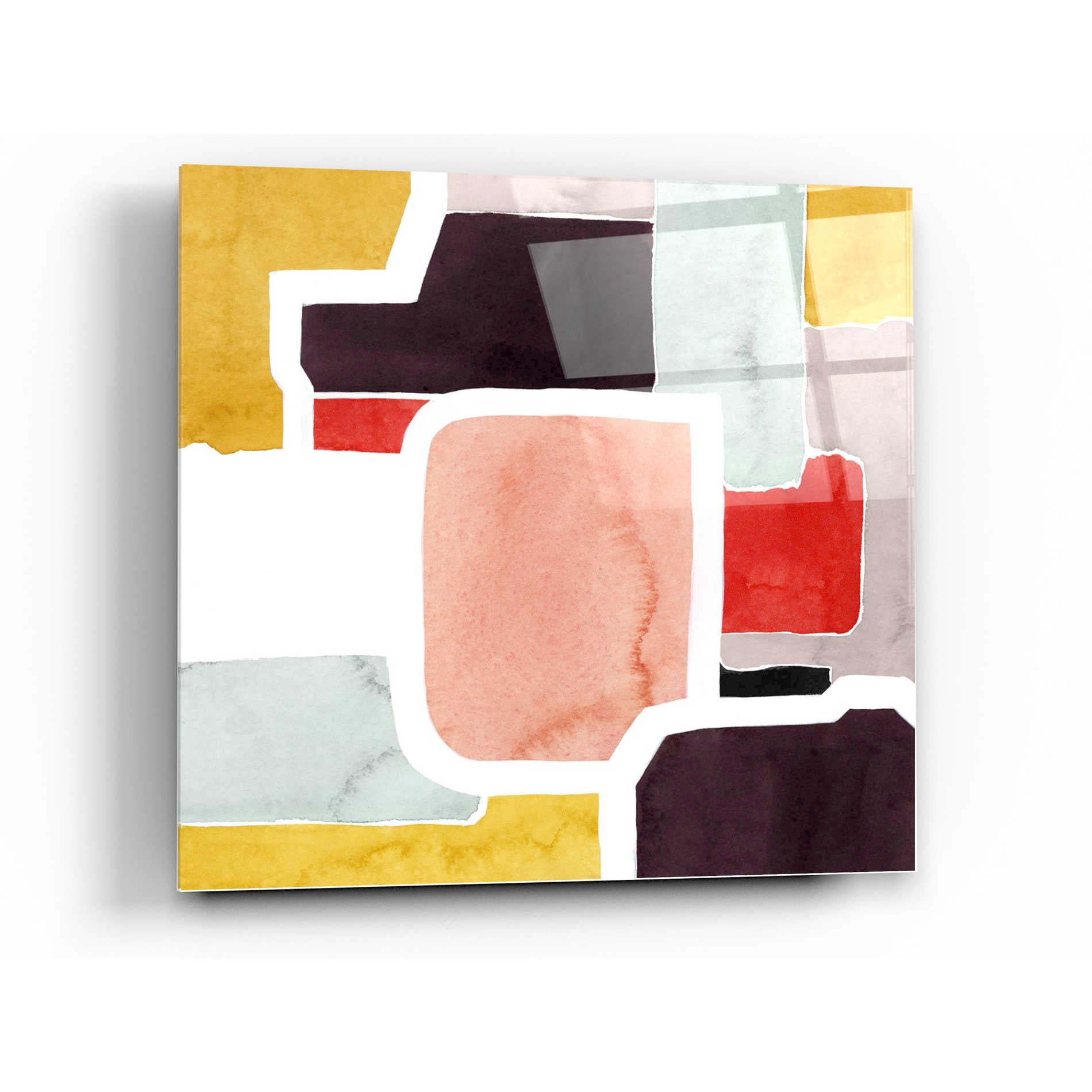 Epic Art 'Color Blocking II' by Grace Popp Acrylic Glass Wall Art