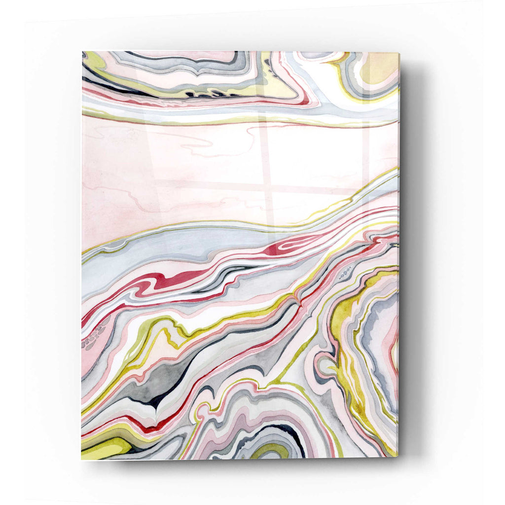 Epic Art 'Watercolor Marbling I' by Grace Popp Acrylic Glass Wall Art