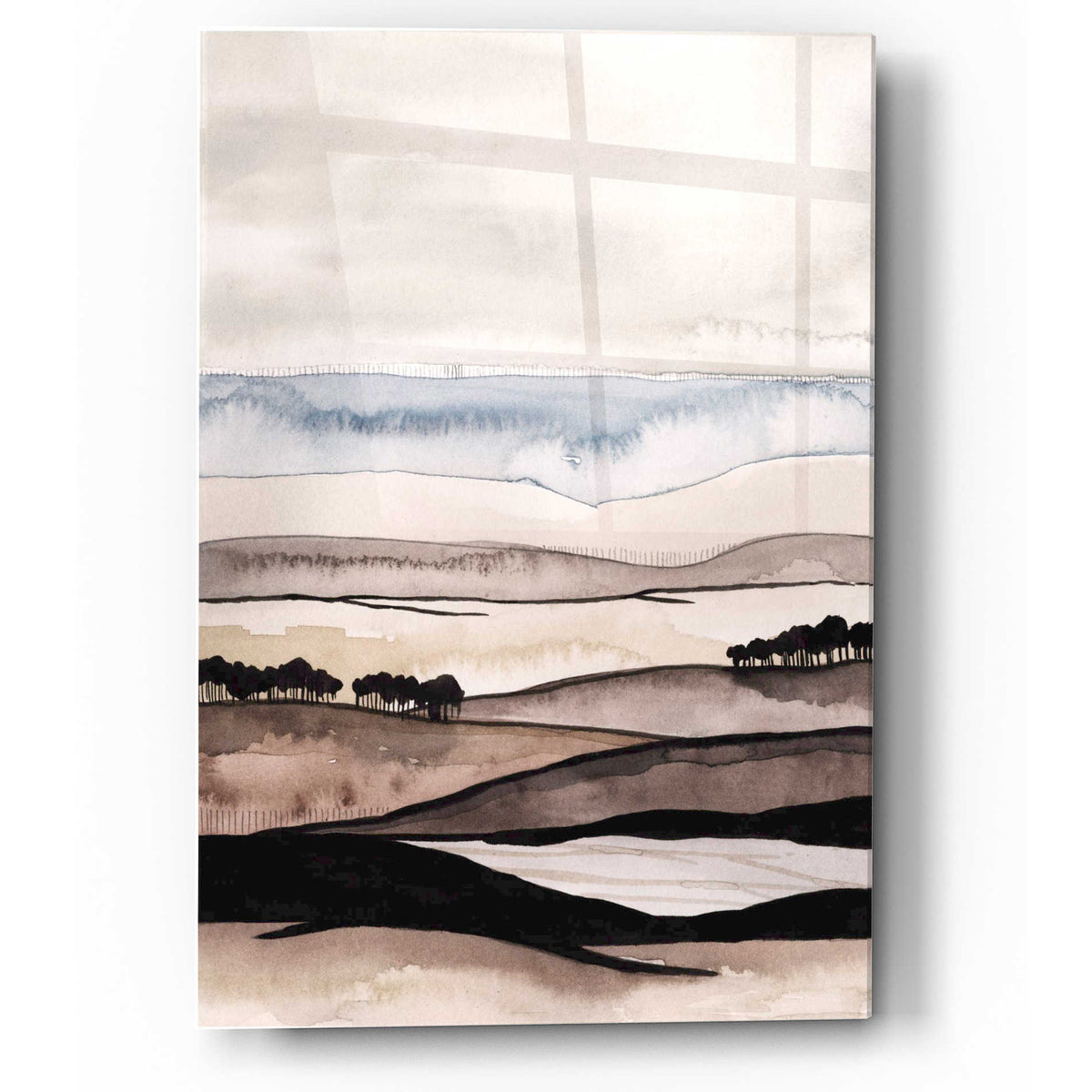 Epic Art 'Watercolor Strata I' by Grace Popp Acrylic Glass Wall Art