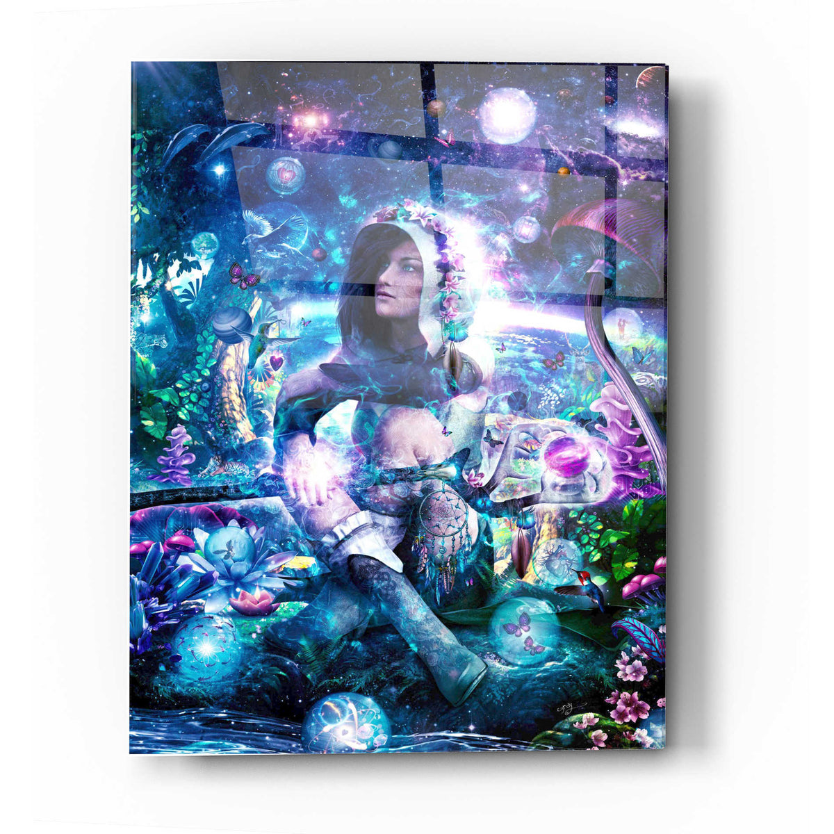 Epic Art 'Observing Our Celestial Synergy' by Cameron Gray, Acrylic Glass Wall Art
