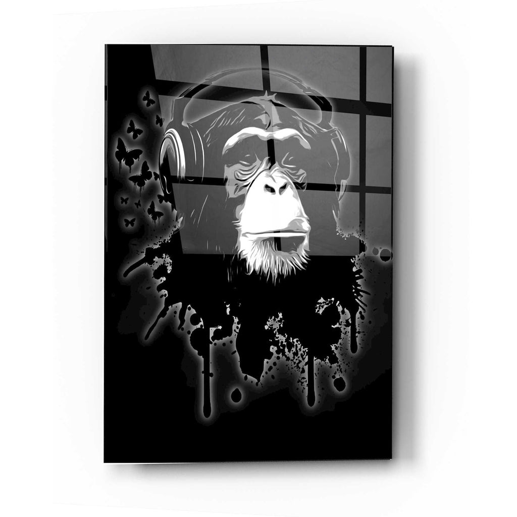 Epic Art 'Monkey Business Black' by Nicklas Gustafsson, Acrylic Glass Wall Art