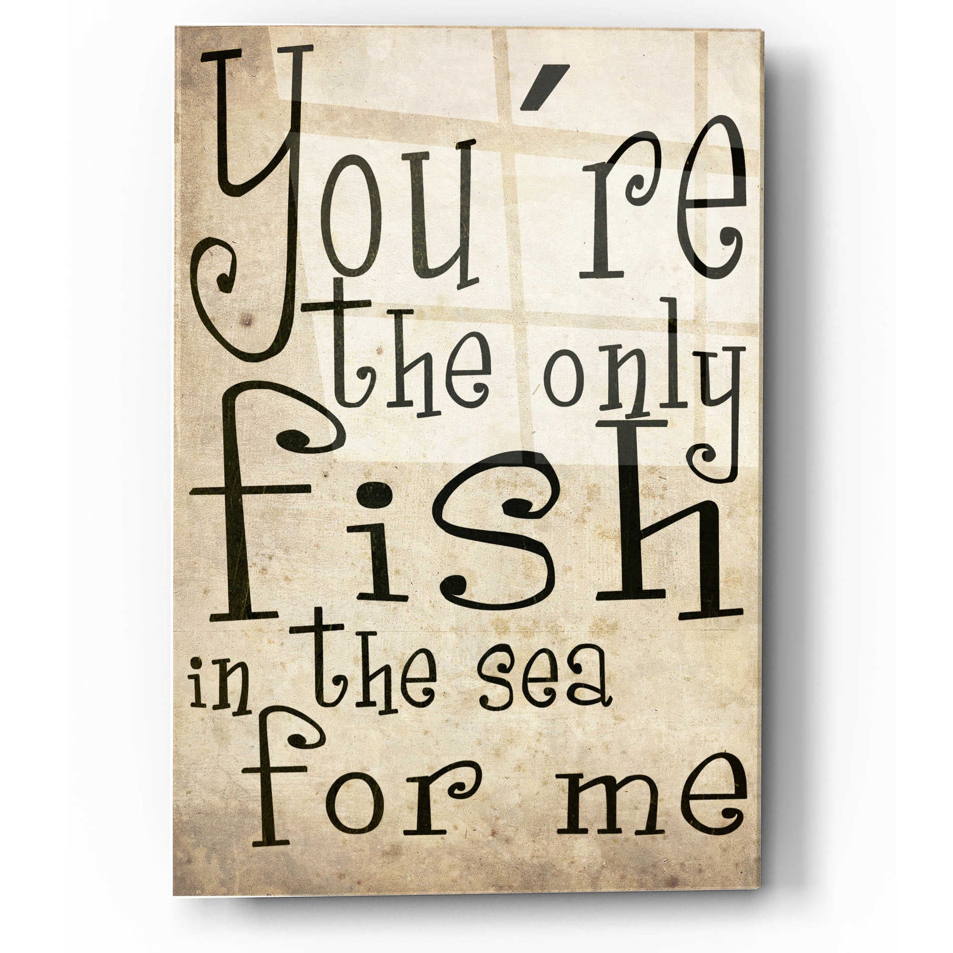 Epic Art 'You're The Only Fish In The Sea' by Nicklas Gustafsson, Acrylic Glass Wall Art