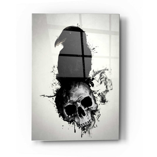 Epic Art 'Raven and Skull' by Nicklas Gustafsson, Acrylic Glass Wall Art