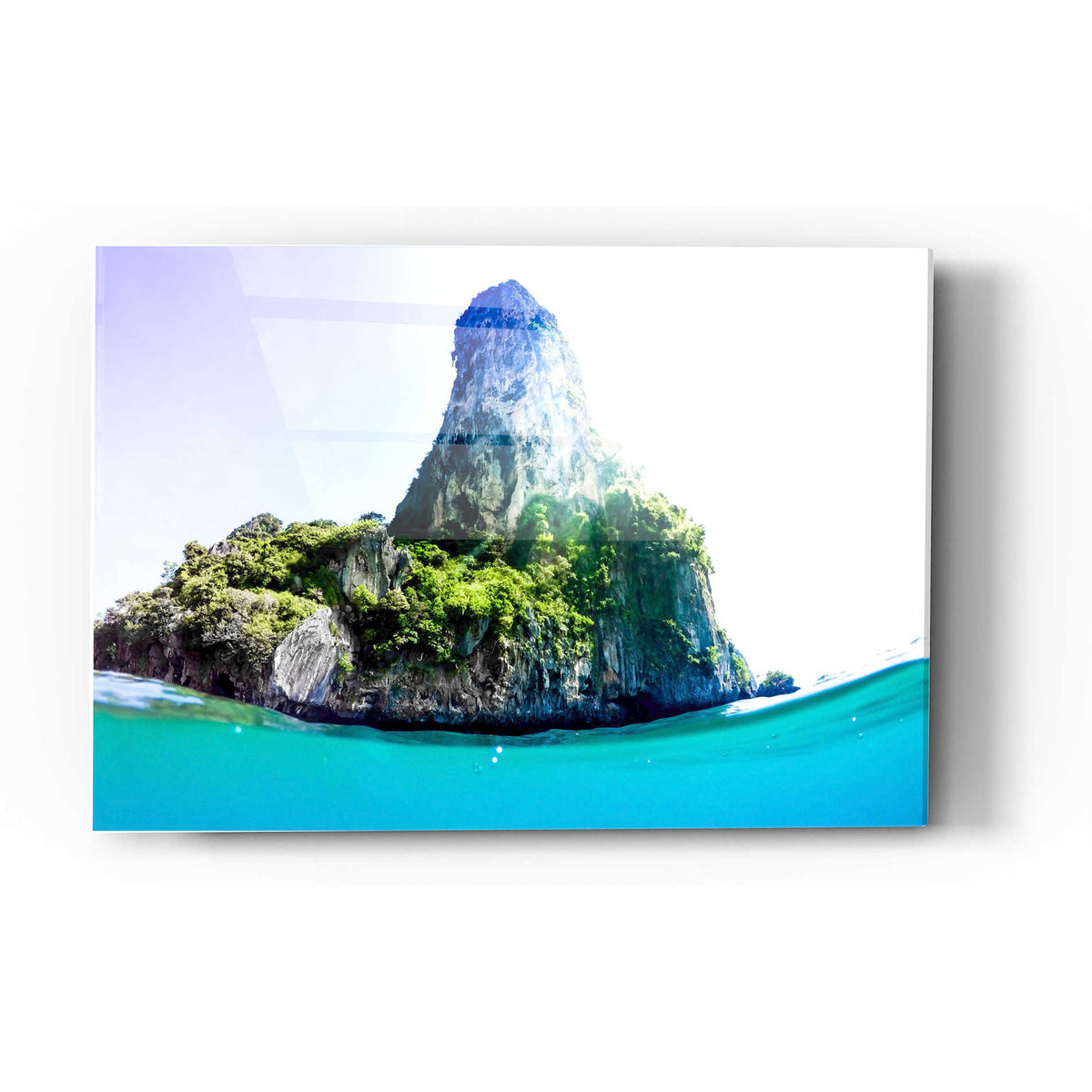 Epic Art 'Tropical Island' by Nicklas Gustafsson, Acrylic Glass Wall Art