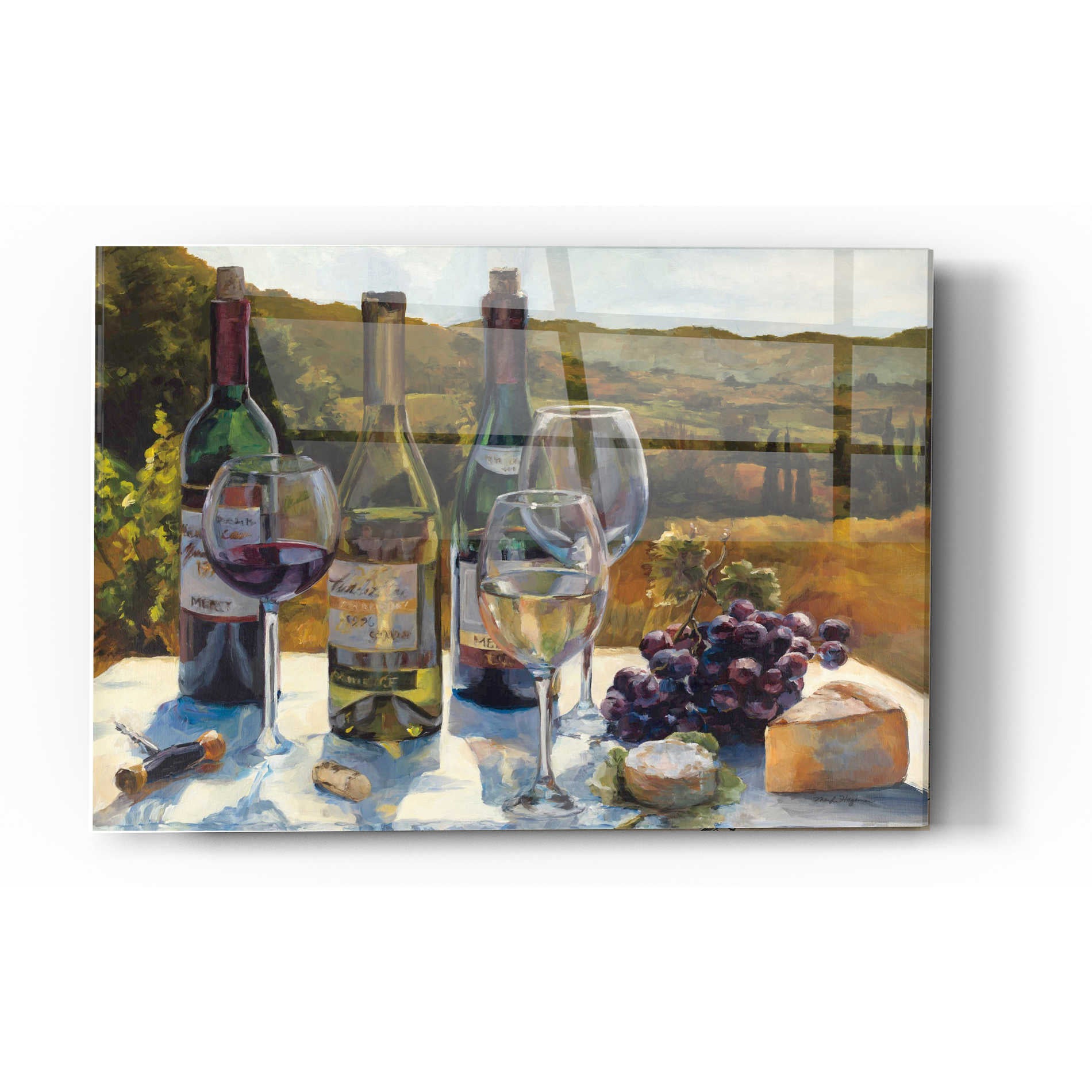 Epic Art 'A Wine Tasting' by Marilyn Hageman, Acrylic Glass Wall Art