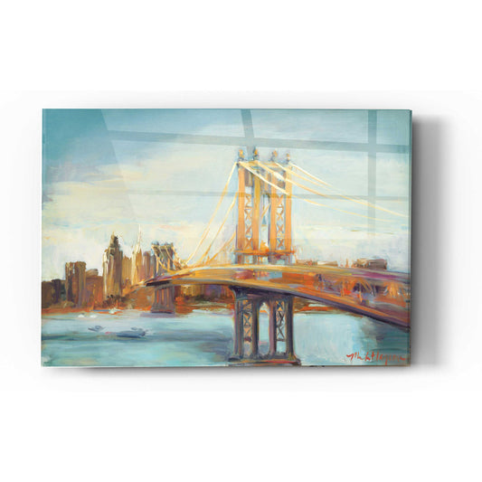 Epic Art 'Sunny Manhattan Bridge' by Marilyn Hageman, Acrylic Glass Wall Art