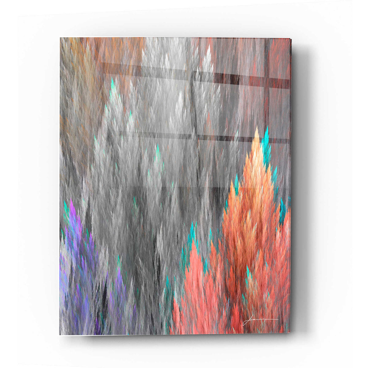 Epic Art 'Brush Panels II' by James Burghardt, Acrylic Glass Wall Art