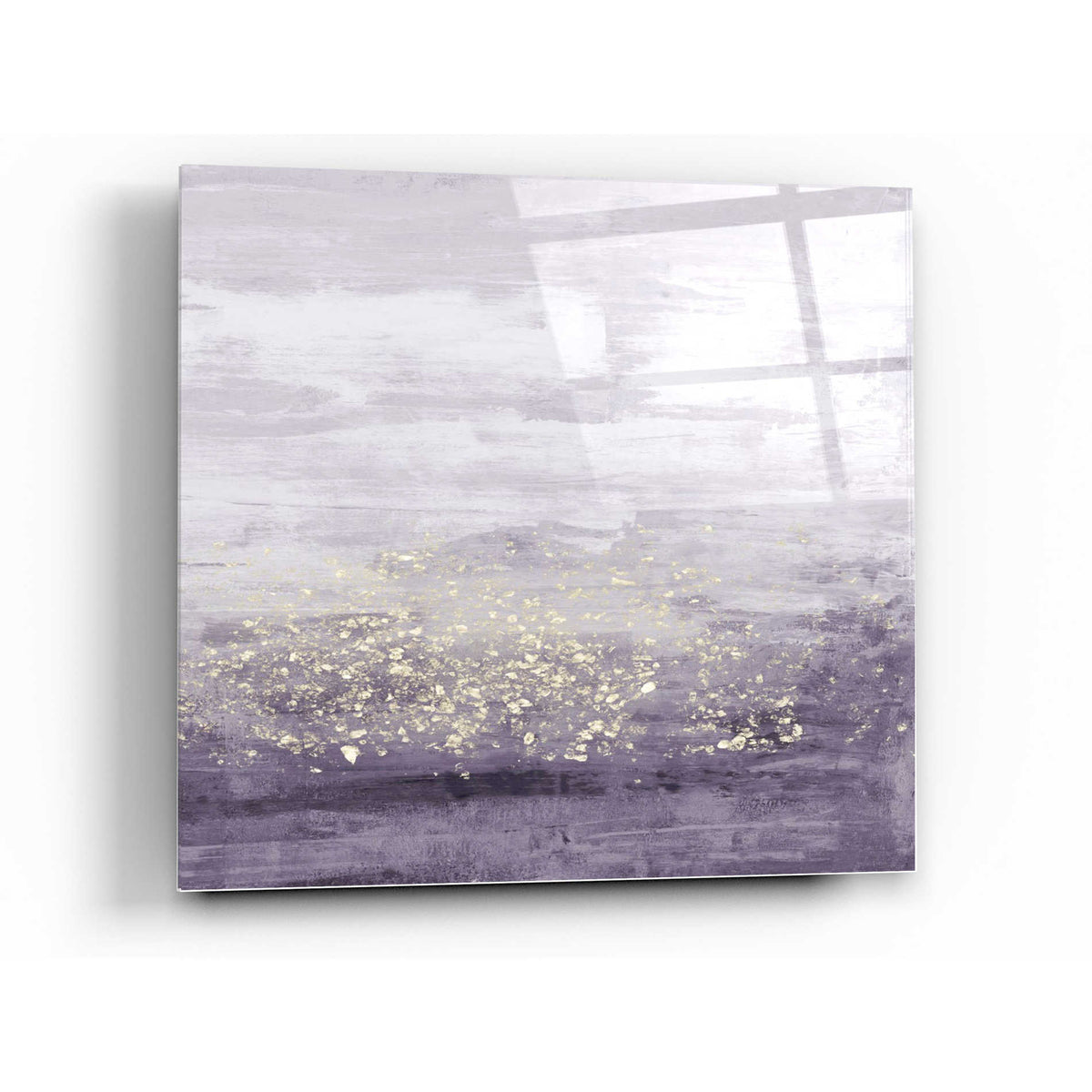 Epic Art 'Amethyst Glitter I' by Jennifer Goldberger Acrylic Glass Wall Art