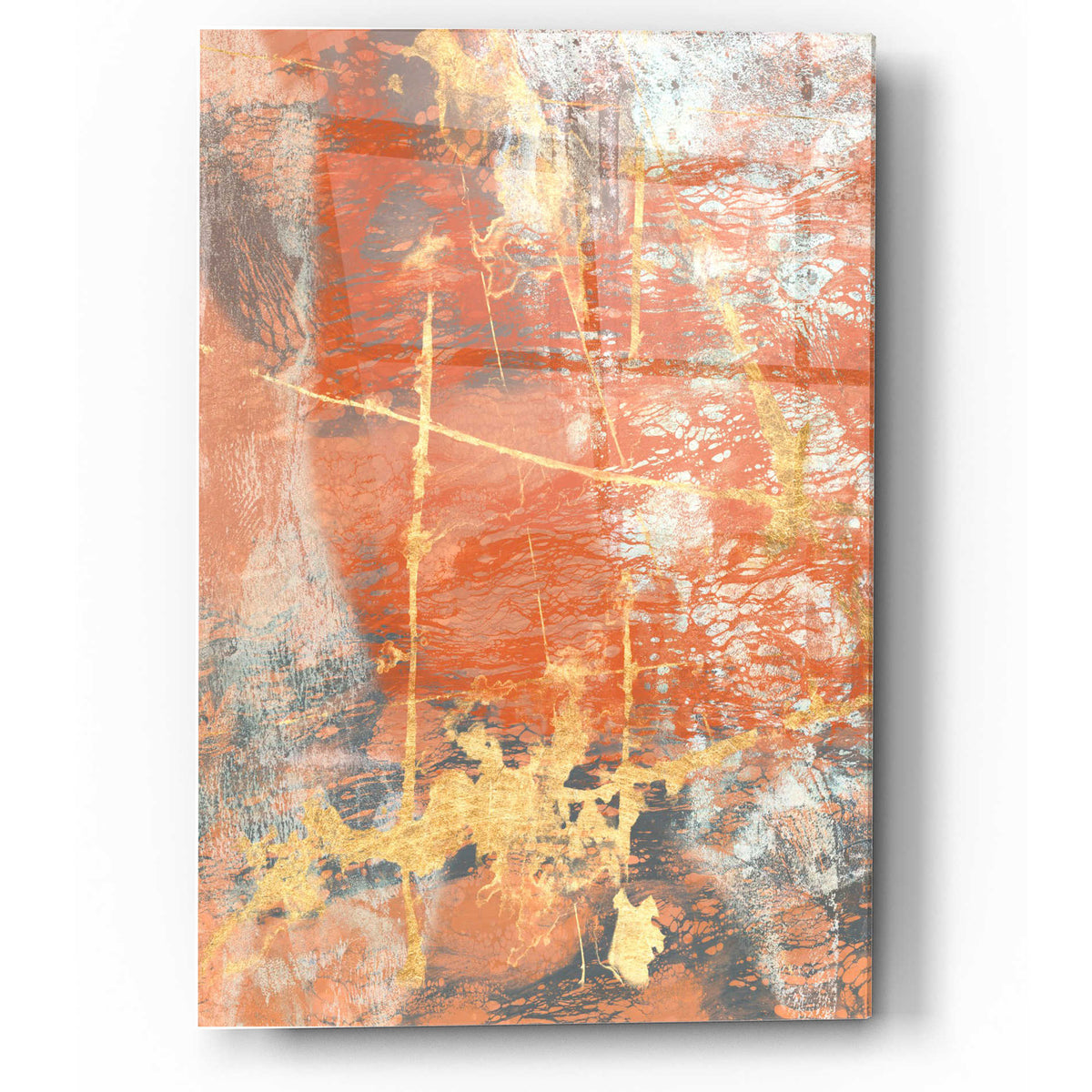 Epic Art 'Terre Cotta Lace I' by Jennifer Goldberger Acrylic Glass Wall Art