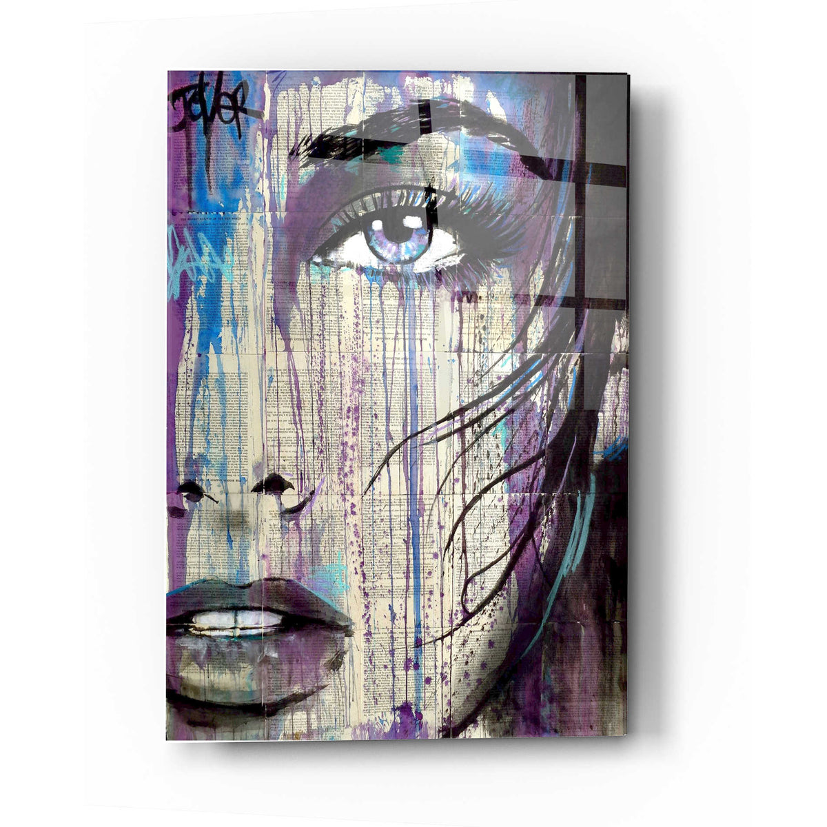 Epic Art 'Indigo Feeling' by Loui Jover, Acrylic Glass Wall Art