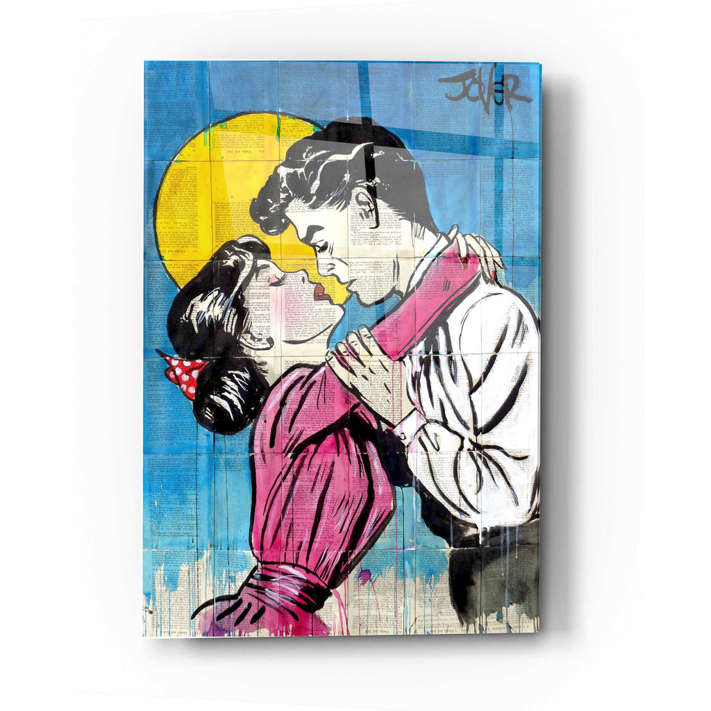 Epic Art 'Love Moon Pop' by Loui Jover, Acrylic Glass Wall Art