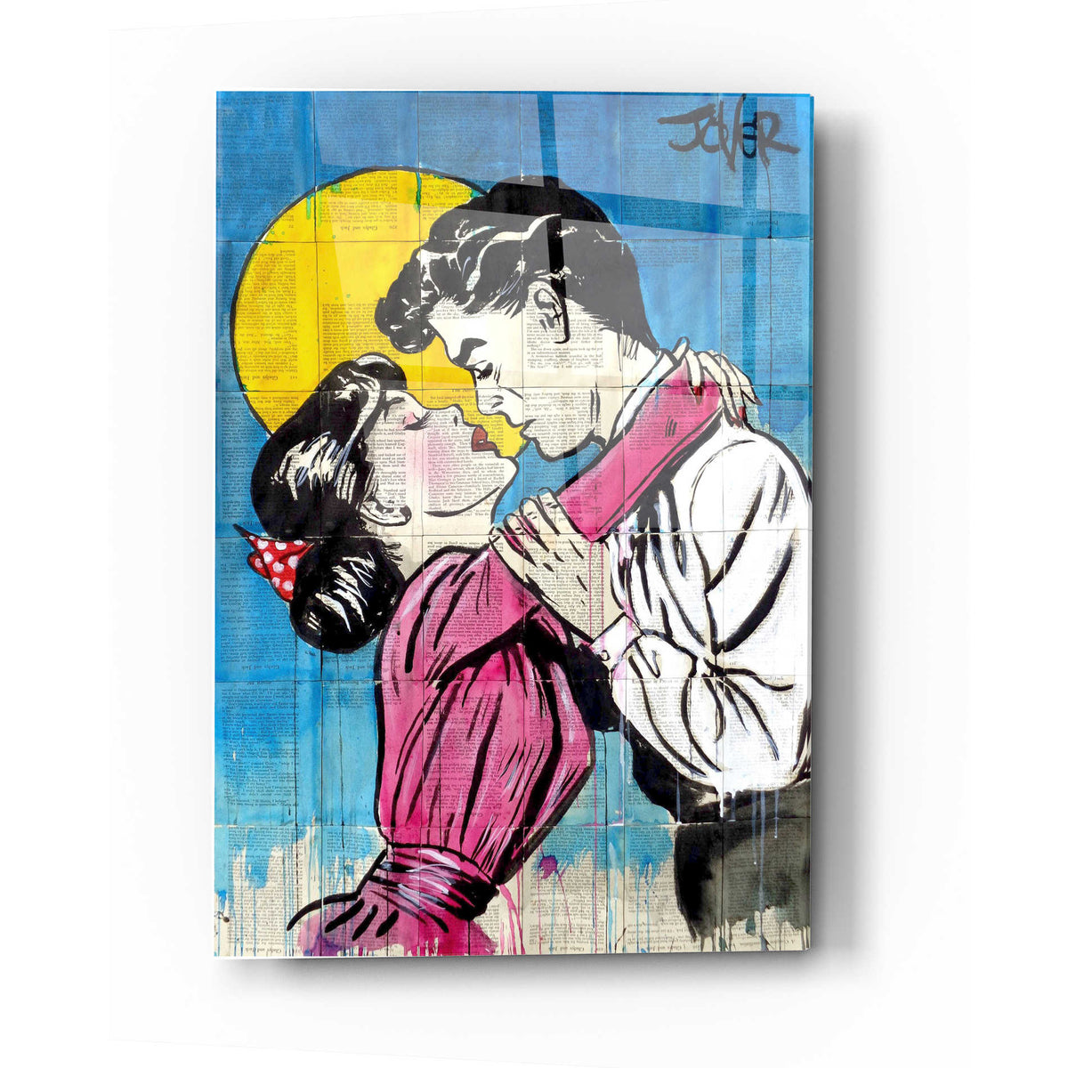 Epic Art 'Love Moon Pop' by Loui Jover, Acrylic Glass Wall Art