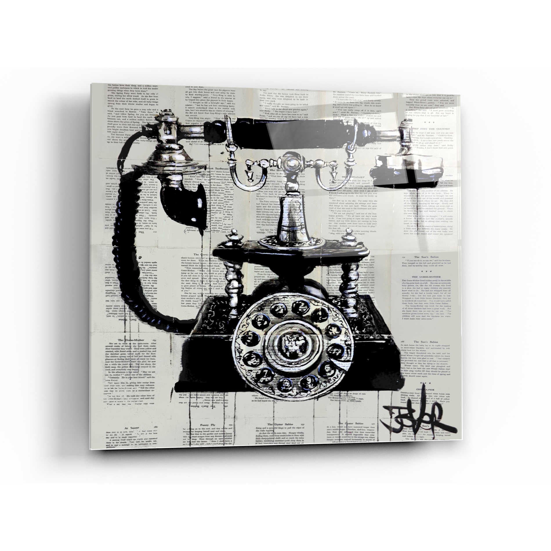 Epic Art 'Ring Ring' by Loui Jover, Acrylic Glass Wall Art