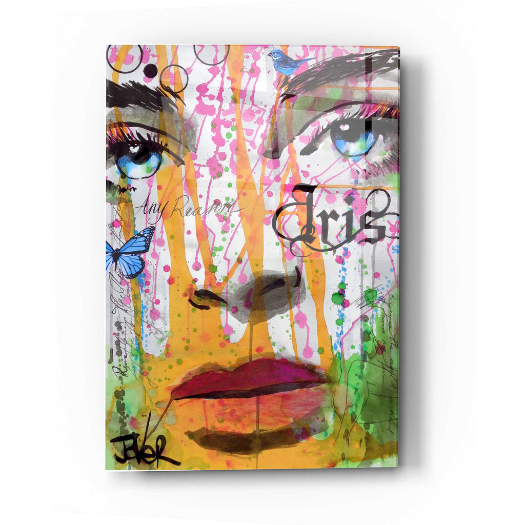 Epic Art 'Iris' by Loui Jover, Acrylic Glass Wall Art
