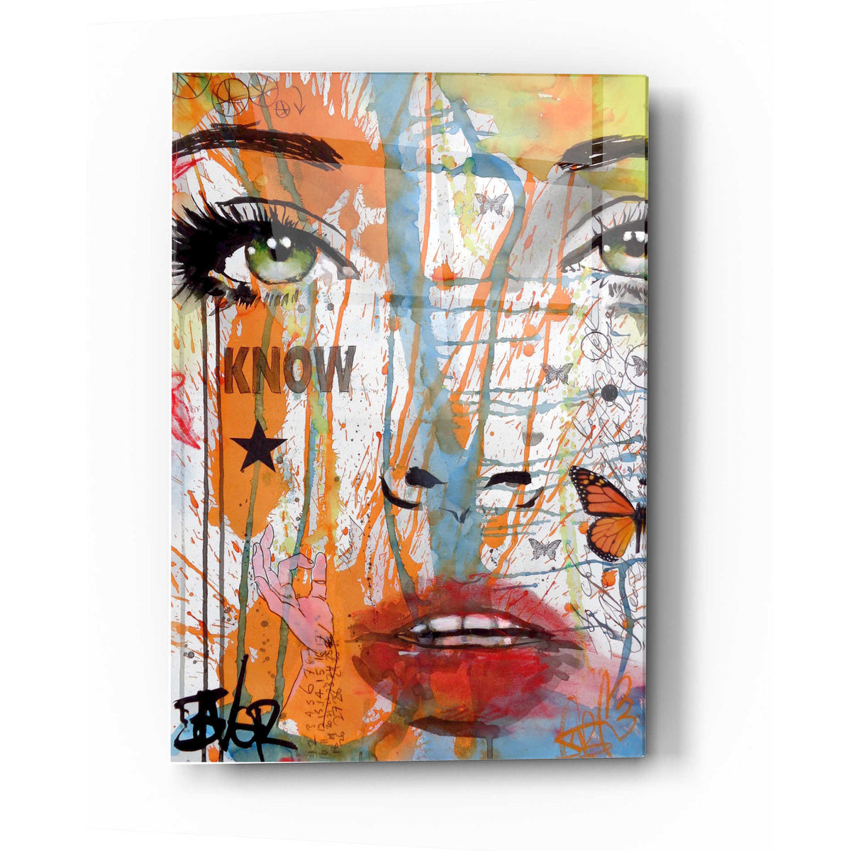 Epic Art 'Know' by Loui Jover, Acrylic Glass Wall Art