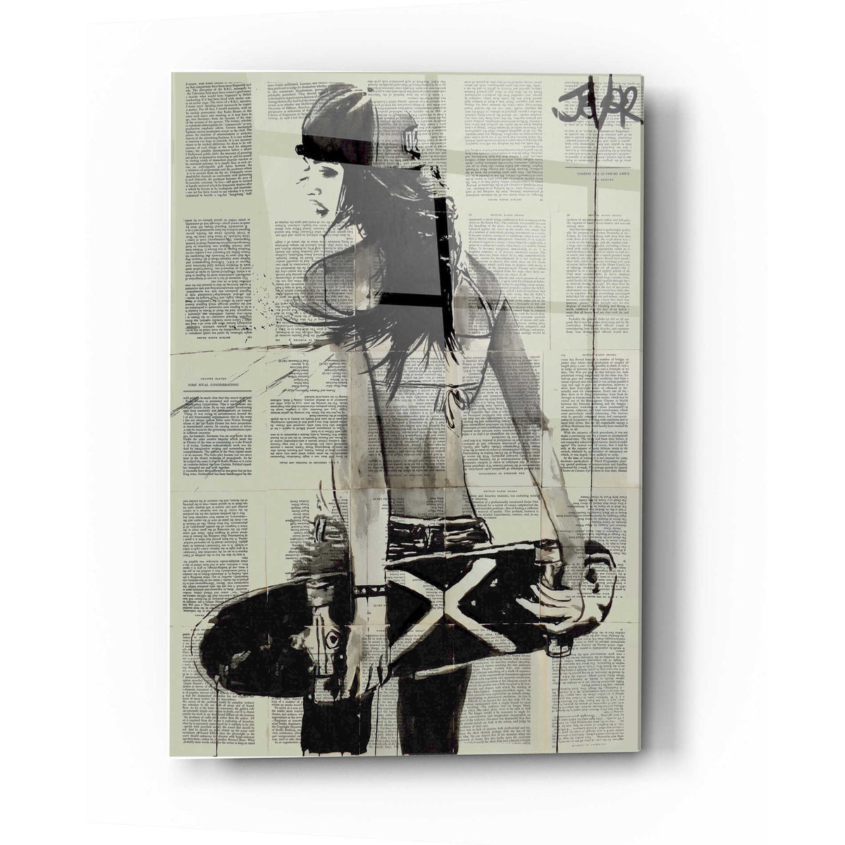 Epic Art 'Sk8Ter Gurl' by Loui Jover, Acrylic Glass Wall Art