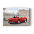 Epic Art 'A Ride in Paris III Red Car' by Marco Fabiano, Acrylic Glass Wall Art
