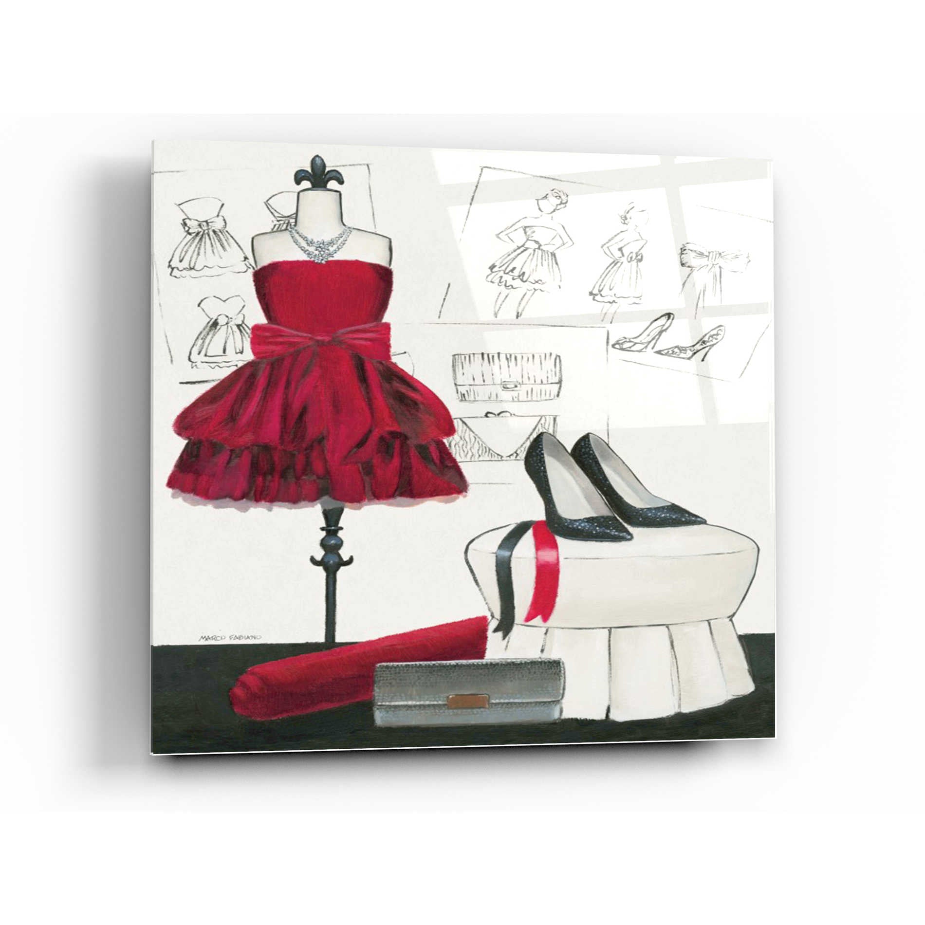 Epic Art 'Dress Fitting II' by Marco Fabiano, Acrylic Glass Wall Art