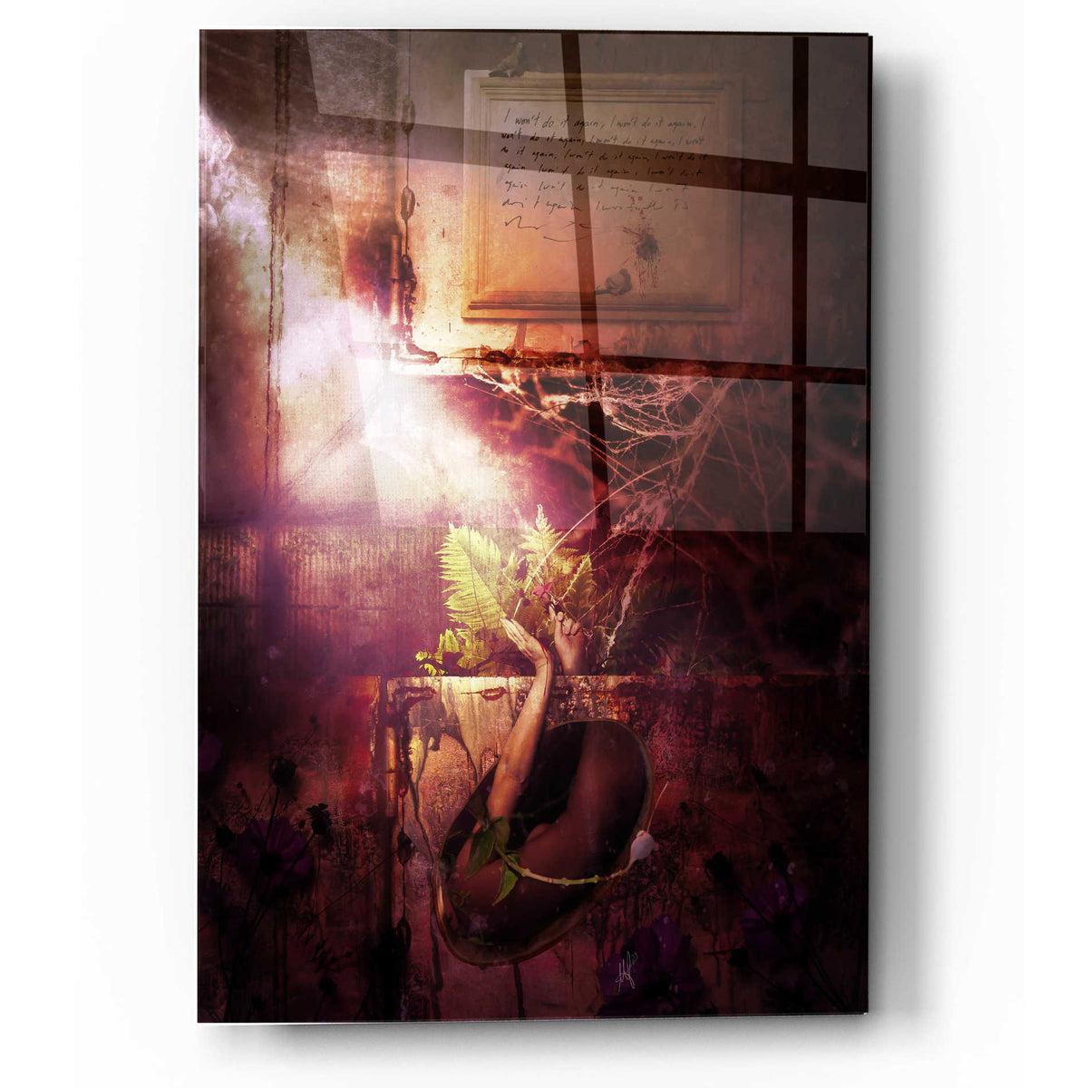 Epic Art 'Flowers' by Mario Sanchez Nevado, Acrylic Glass Wall Art