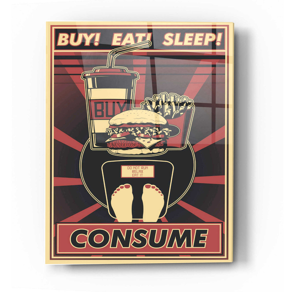 Epic Art 'Consume' Acrylic Glass Wall Art