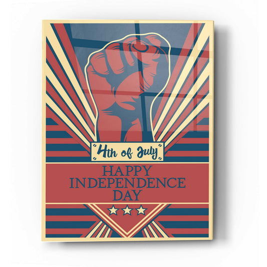 Epic Art 'Independence Day Fist' Acrylic Glass Wall Art