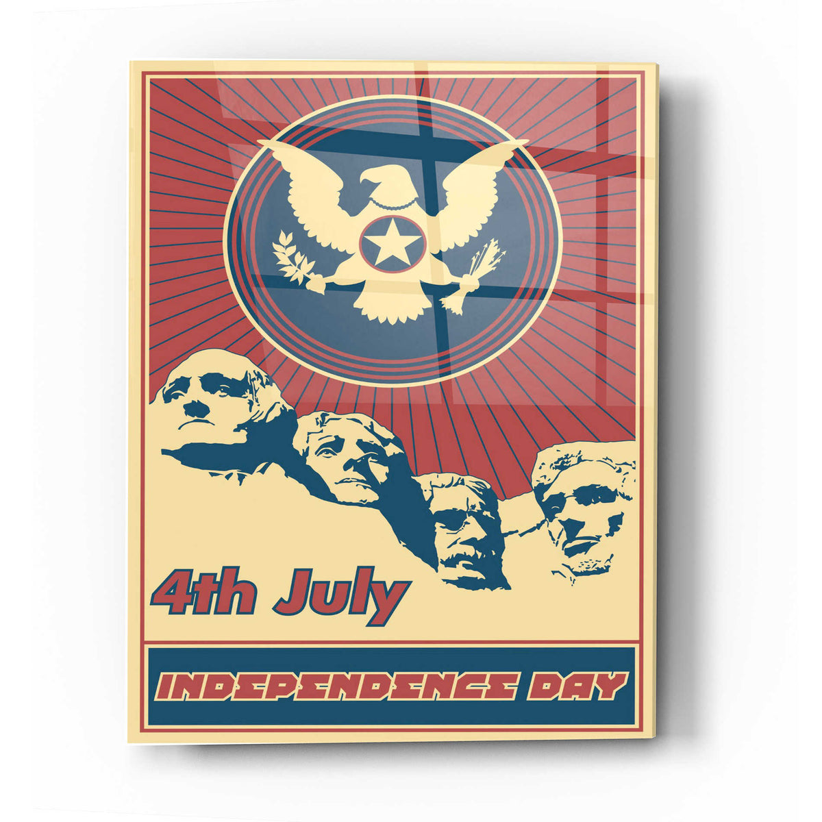 Epic Art 'Independence Day Rushmore' Acrylic Glass Wall Art