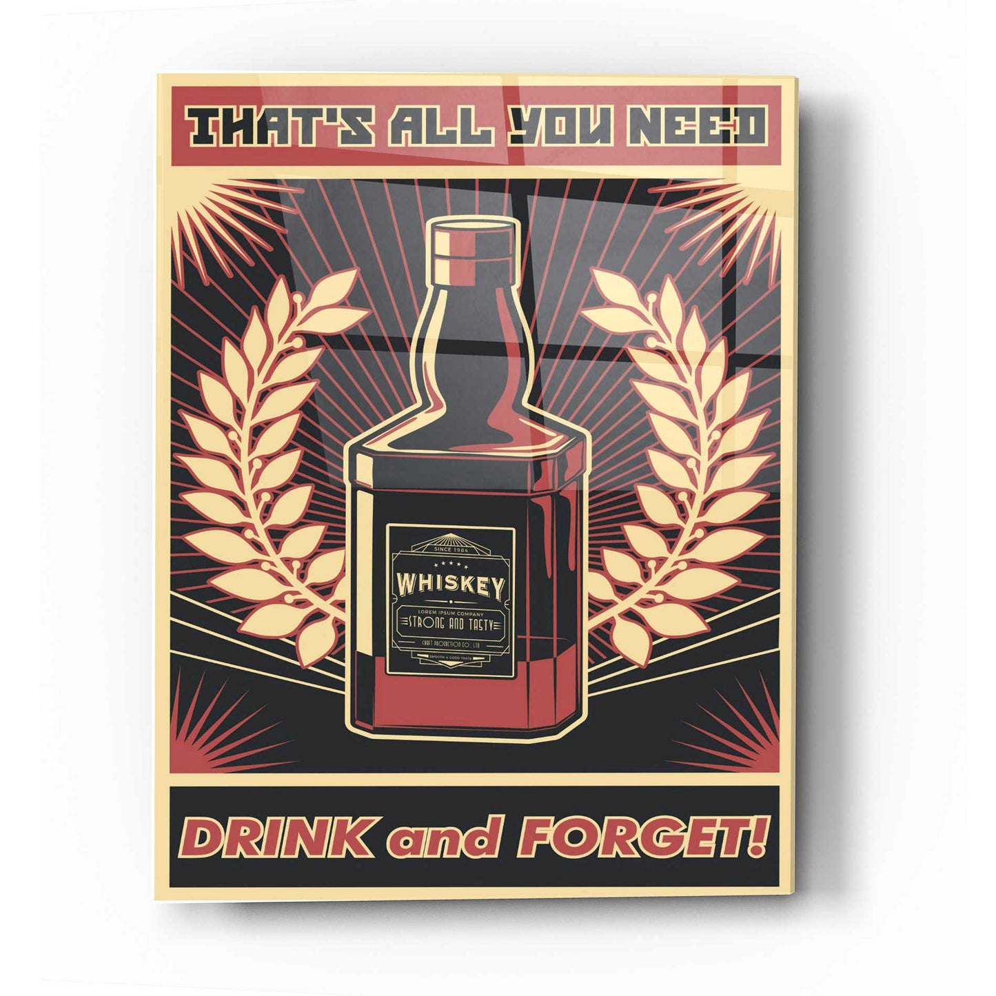 Epic Art 'Whiskey' Acrylic Glass Wall Art