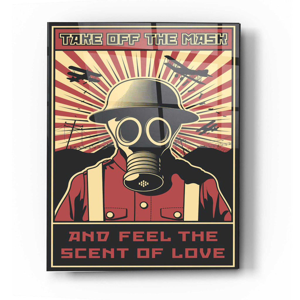 Epic Art 'Gas Mask' Acrylic Glass Wall Art