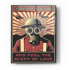 Epic Art 'Gas Mask' Acrylic Glass Wall Art