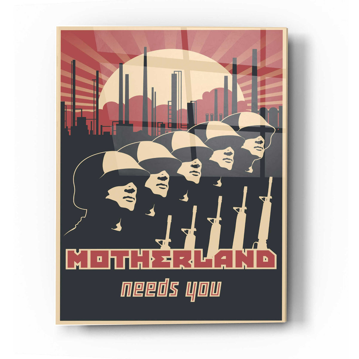 Epic Art 'Motherland Needs You' Acrylic Glass Wall Art