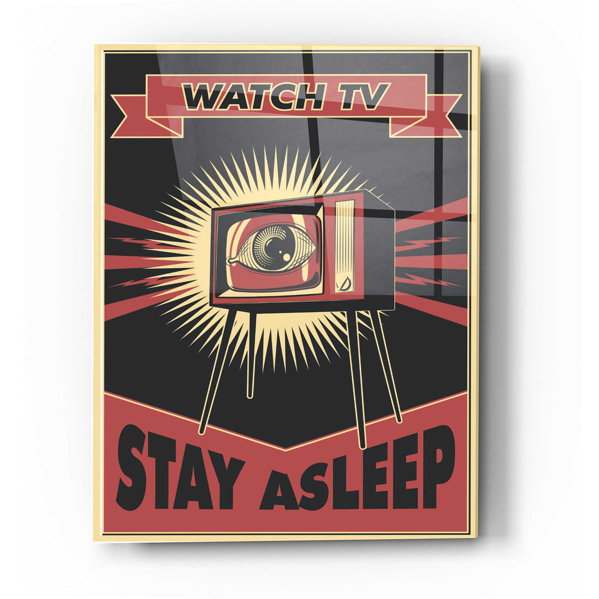 Epic Art 'TV' Acrylic Glass Wall Art