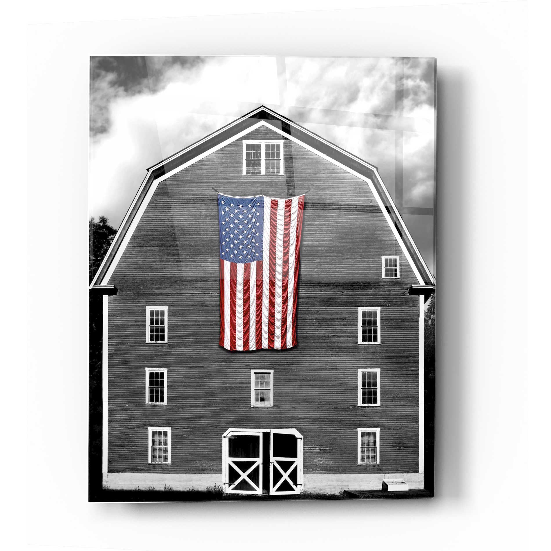 Epic Art 'Flags of Our Farmers XIX' by James McLoughlin Acrylic Glass Wall Art