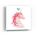 Epic Art 'Unicorn Magic I Heart Sq' by Melissa Averinos, Acrylic Glass Wall Art