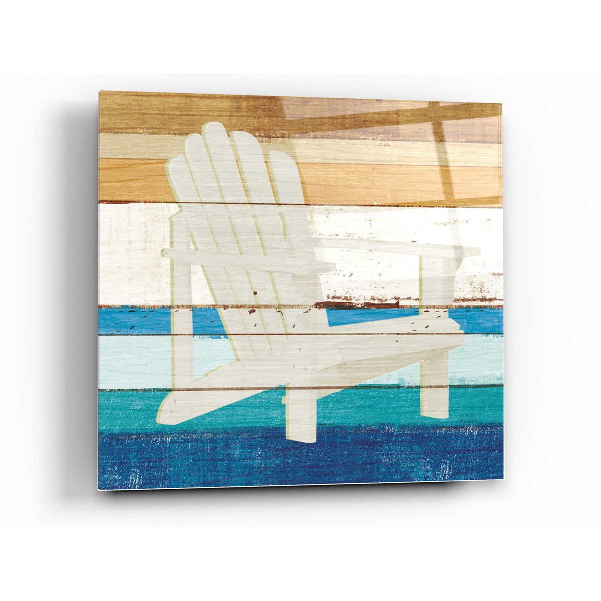 Epic Art 'Beachscape IV' by Michael Mullan, Acrylic Glass Wall Art